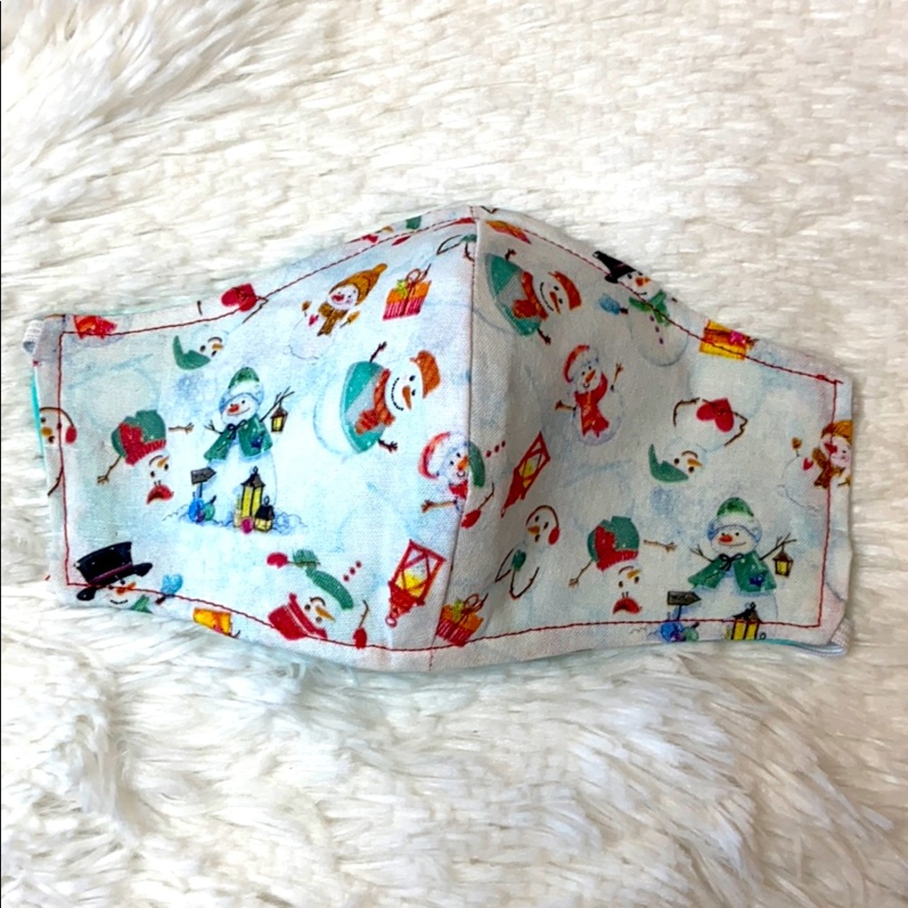 HANDMADE Snowman Winter Holiday Mask